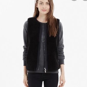 Madewell faux fur vest